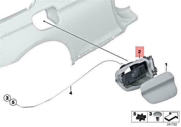 51177228213 - OEM BMW M6 F12 F13 640D 640DX 640I 640IX 650I 650IX COVER POT 51177228213 NEW