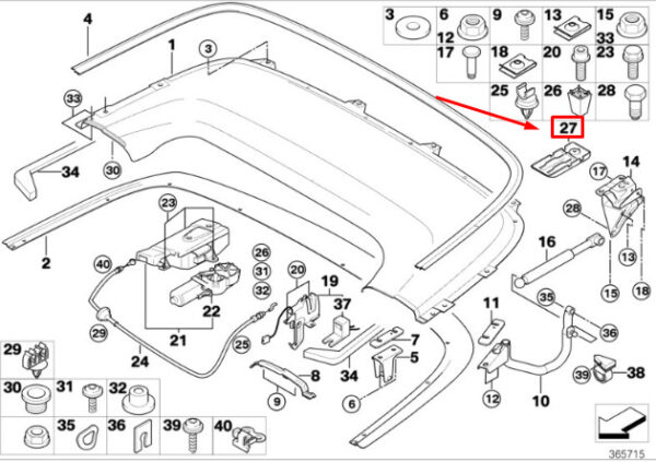 51178262458 - NEW BMW E46 318CI 320CD 320CI 323CI 325CI 330CD COVER CAP 51178262458 00-05