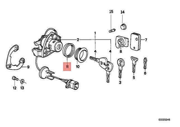51212290171 - OEM BMW Z1 ROADSTER RING 51212290171 GENUINE NEW