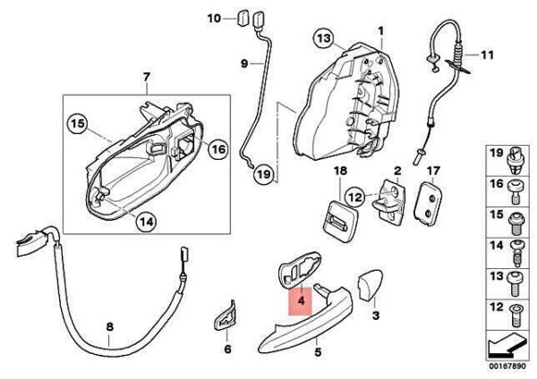 51213403760 - NEW BMW X3 E83 X3 18D 20D 20I 25I 25SI 30D RIGHT BASE 51213403760 04-09 ORIGINAL