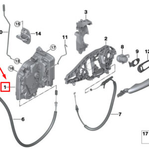 51217281935 - NEW MINI CABRIO F57 FRONT LEFT DOOR LOCK 7281935 51217281935 ORIGINAL