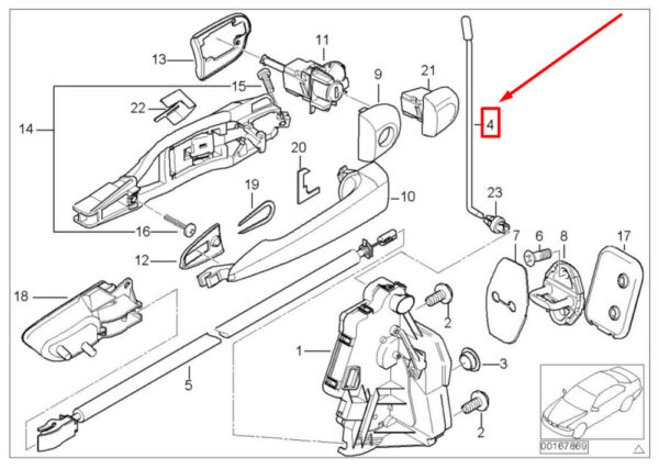 51218212169 - NEW BMW M3 E46 316I 1.6 1.9 318D 318I 320D 320I POWER ROD 51218212169 99-04