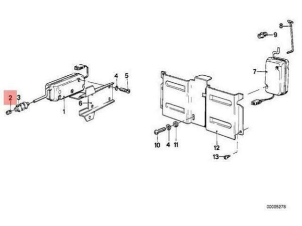51258116266 - OEM BMW E12 E23 E24 E28 E32 E34 COUPE SEDAN WAGON SLEEVE 51258116266 GENUINE