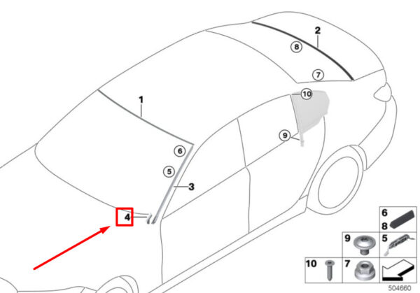 51319466592 - NEW BMW 3 G20, G28 RIGHT WATER GUIDE ELEMENT 51319466592 9466592 ORIGINAL