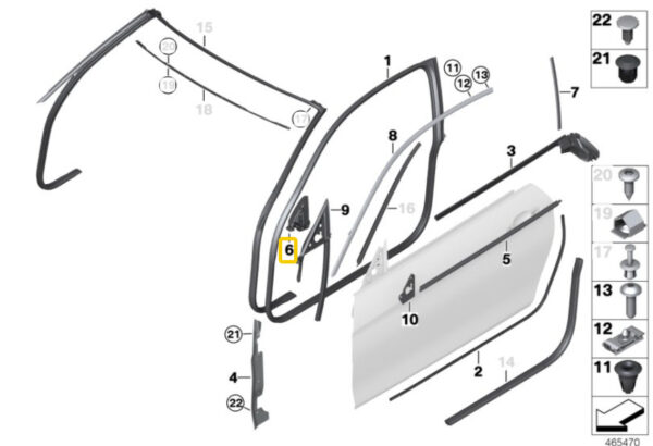 51337401153 - New Genuine BMW 4 Series Set Of Front Left And Right Tweeter Speaker Covers OEM
