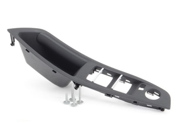 51417225866 - BMW 5 F10 front right black interior door handle 51417225866 RHD NEW REAL