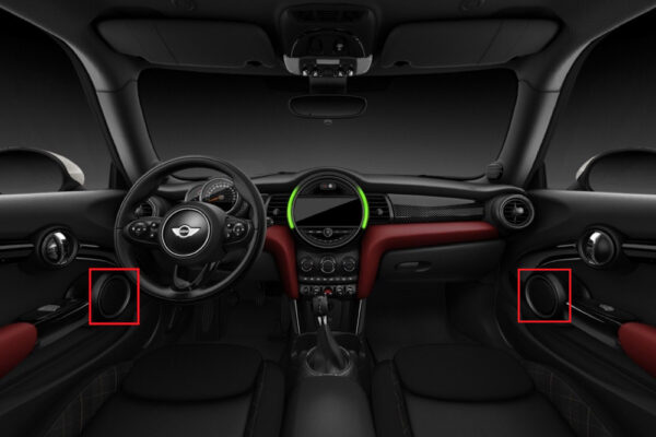 51417379983 - MINI F55 FRONT LEFT RIGHT INTERIOR BLACK SPEAKER COVERS DISCONTINUED