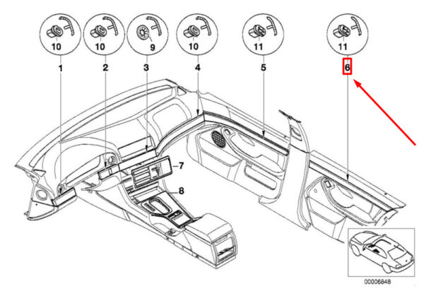 51422694094 - NEW BMW 5 E39 REAR RIGHT DOOR DECORATIVE STRIP 51422694094 2694094 ORIGINAL