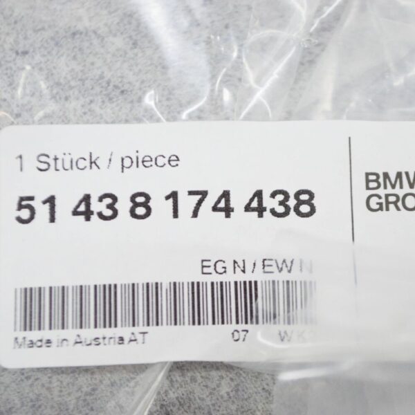 51438174438 - BMW 7 E38 B-Pillar Cover Right Inside 8174438 51438174438 NEW Original
