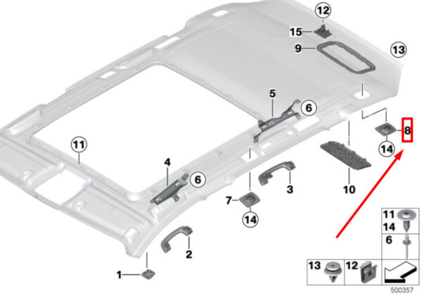 51447273791 - NEW BMW 3 F31 REAR LEFT LOAD RANGE MAINS MOUNTING COVER 7273791 51447273791