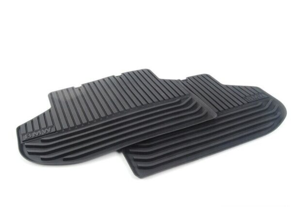 51472346785 - BMW F10 F11 All Season Back Mats Authentic Black 5147234678