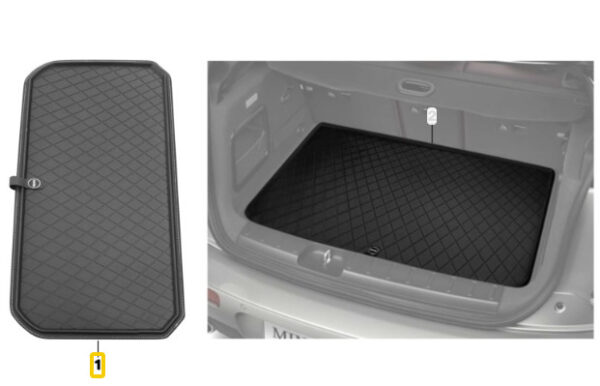 51472353820 - NEW MINI COOPER F56 LUGGAGE TABLE MAT BLACK 2353820 ORIGINAL