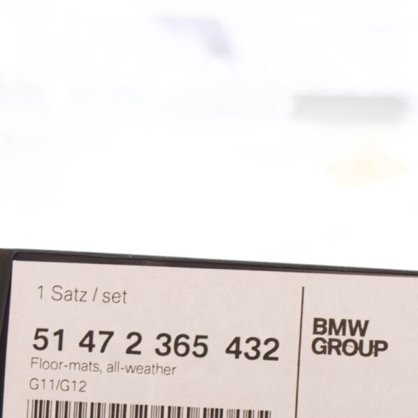 51472365432 - BMW 7 G11 G12 Front Floor Mat Set LHD 2365432 51472365432 NEW GENUINE