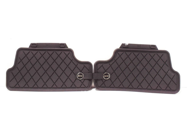 51472411340 - NEW MINI COOPER F57 ALL WEATHER REAR RUBBER FOOT MATS 51472411340 ORIGINAL