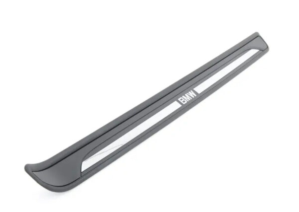 51477180740 - OEM BMW E81 E82 2 DOOR O/S RIGHT DOOR CHROME ENTRY SILL STRIP 7180740 NEW