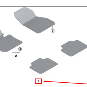 51477444886 - NEW MINI -LANDMANN F60 FLOOR MAT SET 51477444886 7444886 GENUINE
