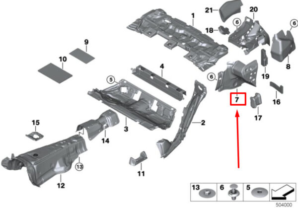 51487373563 - NEW BMW 5 G30 BEHIND LAXITY WATCH HOUSE SOUND INSULATE. 51487373563 7373563