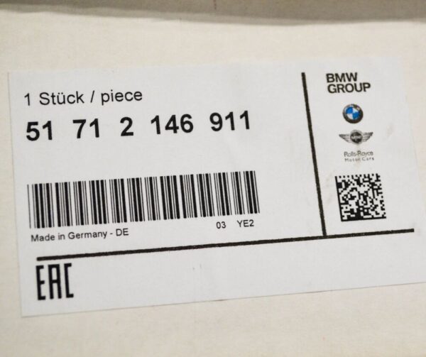 51712146911 - BMW 3 E90 Front Left Radiator Grille 51712146911 NEW GENUINE