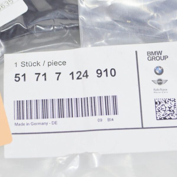 51717124910 - BMW 6 E63 Rear Right Water Channel Cover 51717124910 7124910 NEW GENUINE