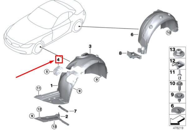 51717149449 - NEW BMW Z4 E89 FRONT LEFT WHEEL CENTRE CAP 51717149449 7149449 GENUINE