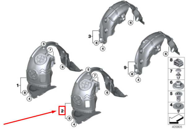 51717346037 - NEW MINI CLUBMAN F54 FRONT LEFT WHEEL LIMESCALE COVER 7346037 51717346037 GENUINE