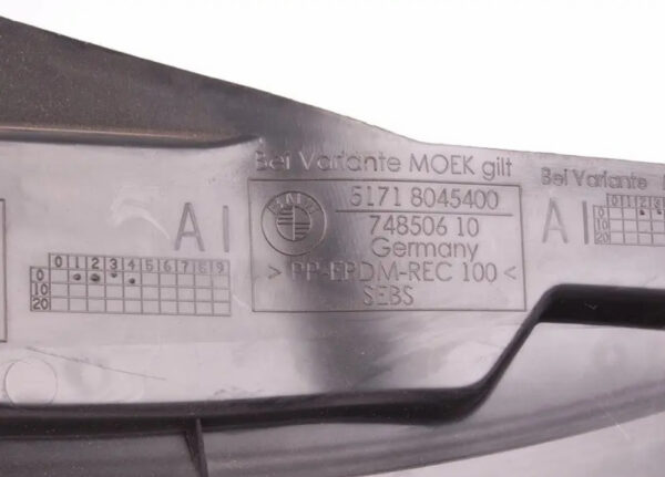 51718045400 - NEW BMW 3 E92 FRONT RIGHT INNER FENDER FRONT PART 51718045400 8045400 ORIGINAL