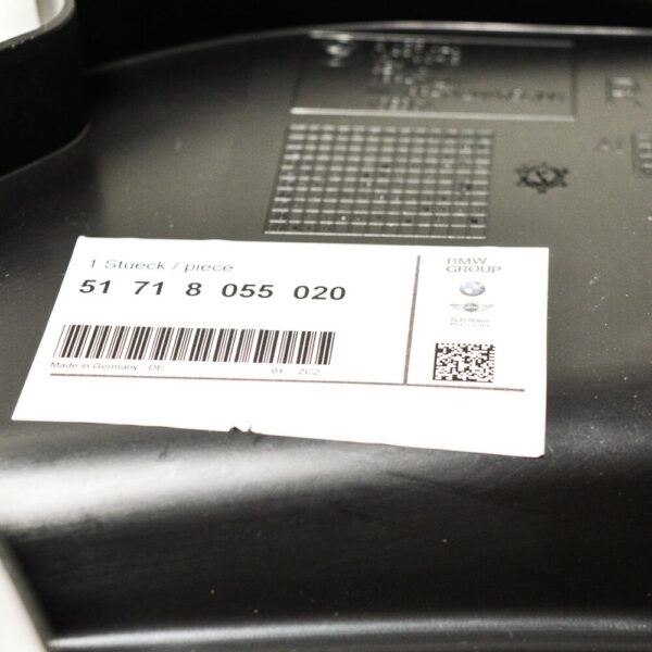 51718055020 - BMW 3 F30 New Genuine Front Right Fender Floor Cover 8055020 2015