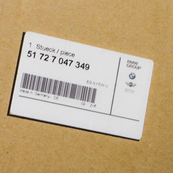 51727047349 - BMW 3 Compact E46 Rear Side Window Seal 51727047349 7047349 NEW GENUINE