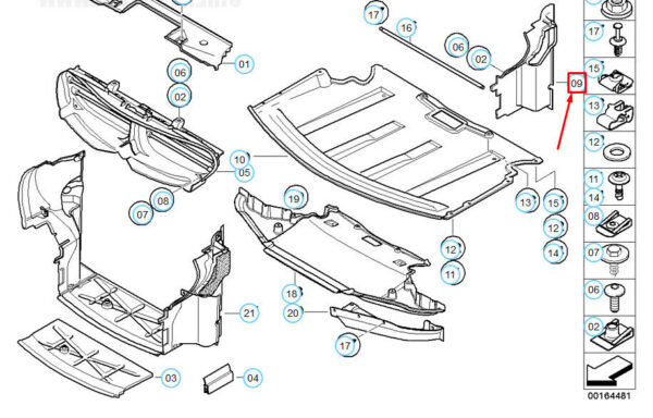 51747052469 - OEM BMW 6 E63 FRONT LEFT AIR DUCT 51747052469 7052469 GENUINE