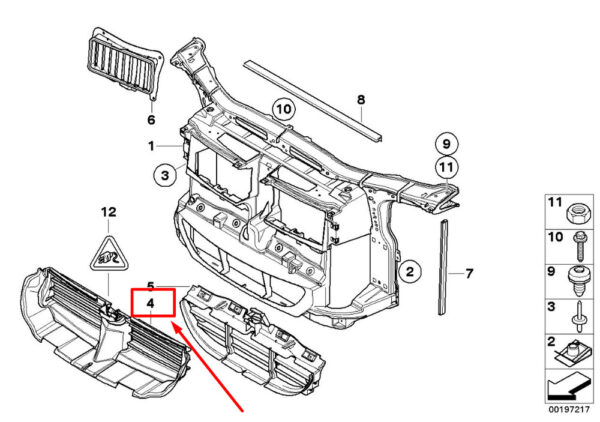 51747180728 - BMW 3 Cabrio E93 Control Top Air Flap 7180728 51747180728 NEW GENUINE