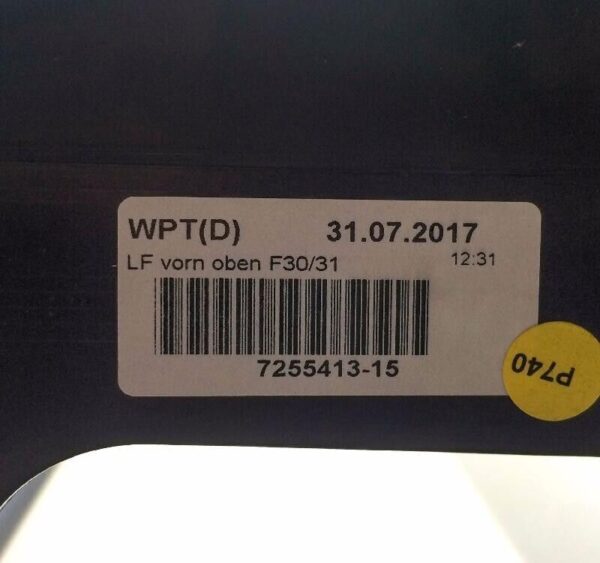 51747255413 - BMW F30 Air duct behind kidney grids to radiator Origin