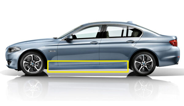 51777262663 - New Genuine BMW 5' Series F10 F11 Door Sill Cover Primed Left Skirt 7262663 OEM