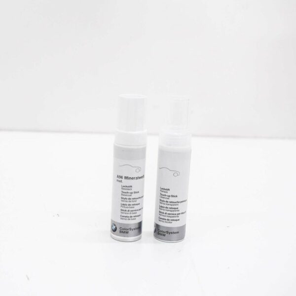 51912148499 - NEW BMW TOUCH UP PAINT STICK SET A96 MINERAL WHITE METALLIC 51912148499 2148499