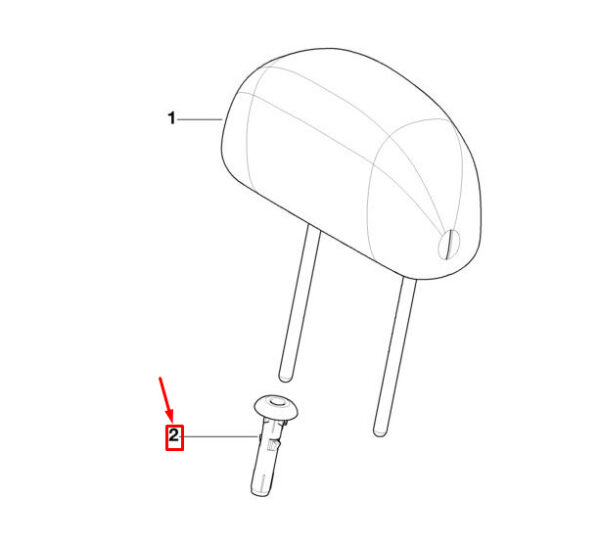 52100804936 - NEW MINI COOPER R50, R53 FRONT HEADREST GUIDES 0804936 52100804936 GENUINE