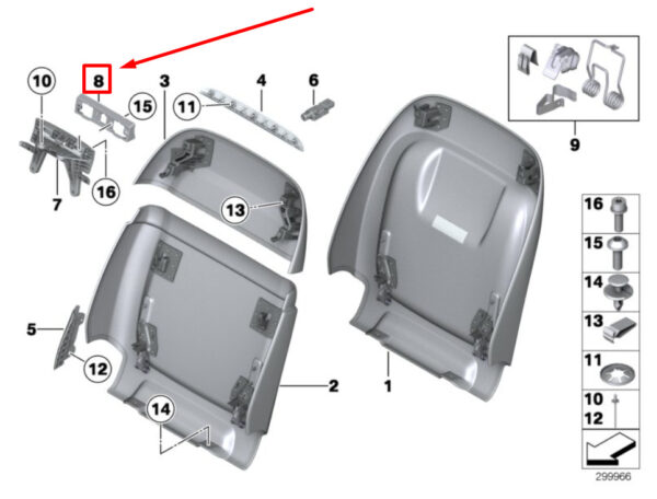 52107317463 - NEW BMW 7 F01, F02 FRONT SEAT METER MOUNT COVER 52107317463 7317463