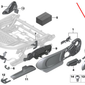 52107410564 - NEW MINI -LANDSMANN F60 FRONT RIGHT SEAT INSURANCE 52107410564 7410564