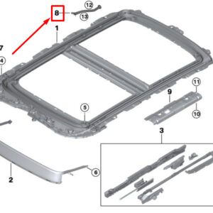54107394406 - NEW MINI -LANDSMANN F60 REAR WATER OUTLET HOSE 7394406 54107394406 GENUINE