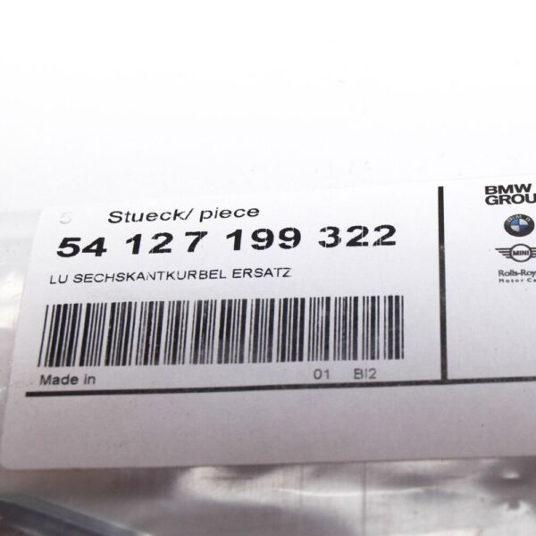 54127199322 - BMW 5 G30 Emergency Crank Tool Sunroof 54127199322 NEW GENUINE