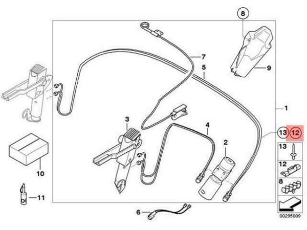 54347119636 - OEM BMW E85 ROADSTER FOLDING TOP HYDRAULIC LINE BRACKET 54347119636 GENUINE