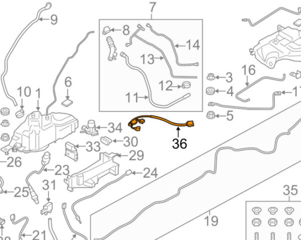 61129300860 - NEW BMW 4 F32 FUEL SUPPLY ADAPTER WIRING HARNESS 61129300860 GENUINE