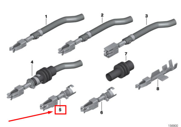 61131370692 - NEW BMW X3 G01 DOUBLE LEAF SPRING CONTACT 1370692 61131370692 ORIGINAL