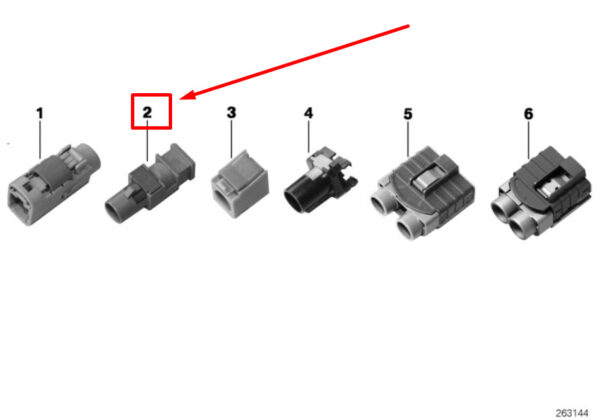 61136918329 - 10x NEW BMW 3 G20 STRAIGHT CONNECTOR HOUSING 6918329 61136918329 GENUINE