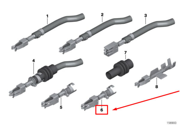 61138377740 - NEW BMW 3 G20, G28 DOUBLE LEAF SPRING CONTACT 61138377740 8377740 ORIGINAL