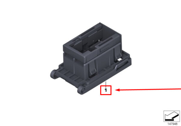 61139252670 - NEW BMW X3 F25 OBD SOCKET MOUNTING FRAME 61139252670 9252670 ORIGINAL