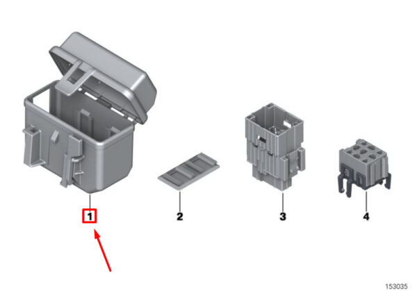 61142755704 - NEW OEM MINI CLUBMAN R55 FUSE HOUSING BOX 61142755704 GENUINE
