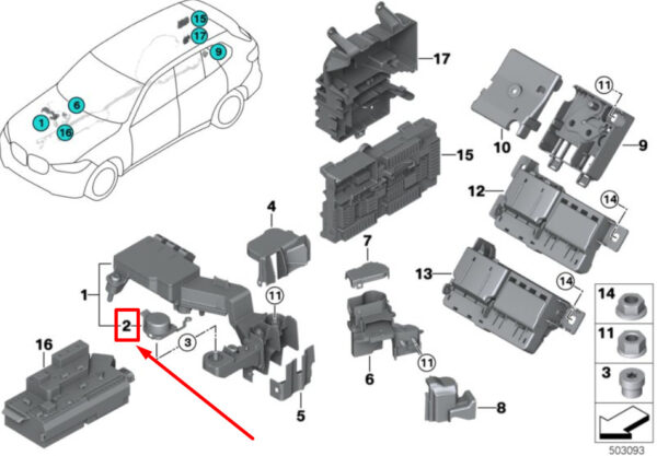 61146826361 - NEW BMW X6G06 DISTRIBUTION - BOX OFFICE 6826361 61146826361 ORIGINAL