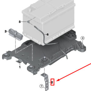 61217625474 - NEW MINI -LANDSMANN F60 BATTERY TRAY HOLDER 61217625474 7625474 GENUINE
