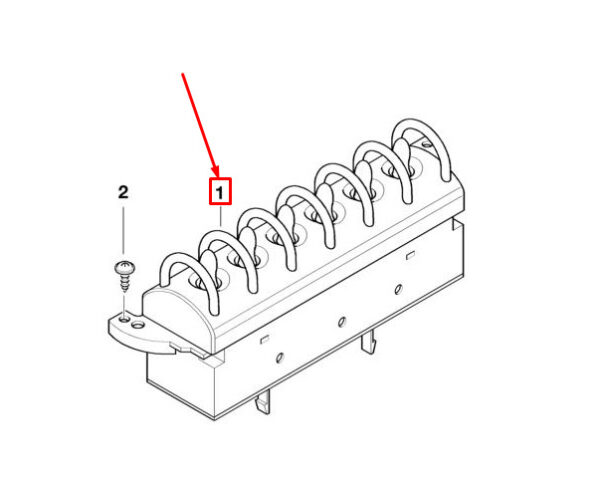 61316917990 - MINI COOPER R50, R53 Switch Unit Center Console 61316917990 NEW GENUINE