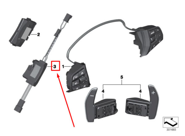 61317848640 - NEW BMW 6 F06 STEERING WHEEL ELECTRONICS CONTROL UNIT 7848640 61317848640 GENUINE