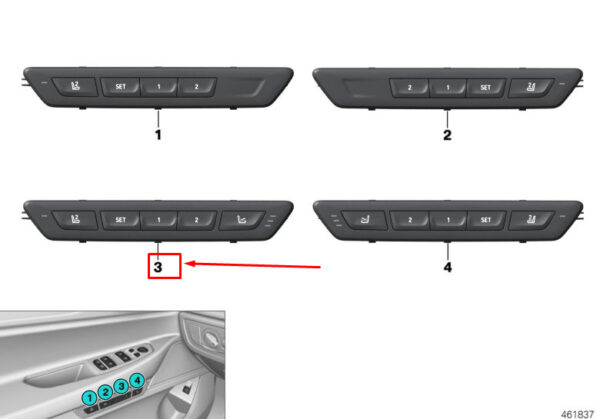 61319382819 - BMW 7 G11 Control Unit for Left Seat Functions, 61319382819, New Genuine